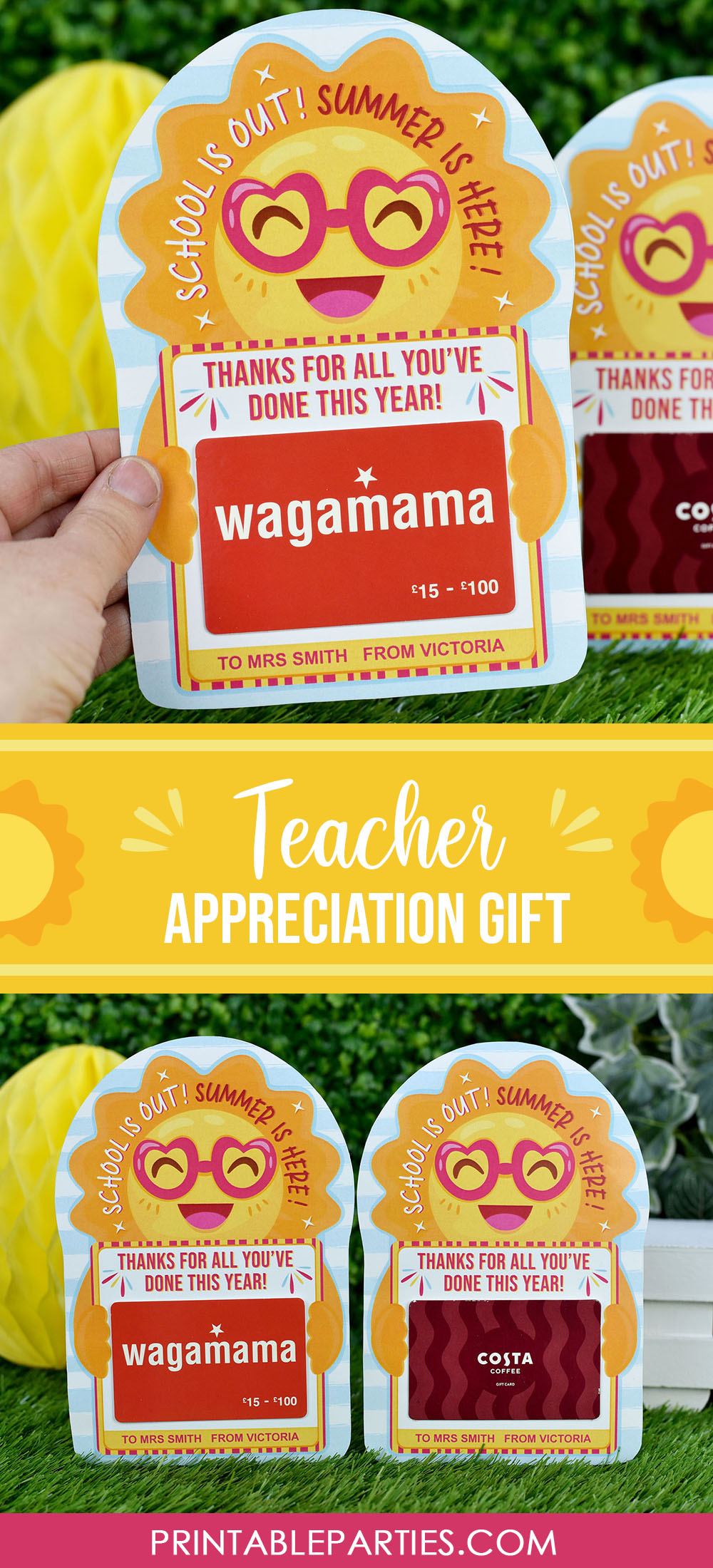 printable Sun gift card holder printable Sun gift card holder